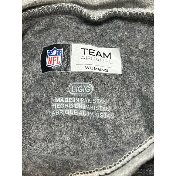 NFL Team Carolina Panthers Women Sweatshirt Lightweight Dark Light Gray Sz L - Picture 5 of 5